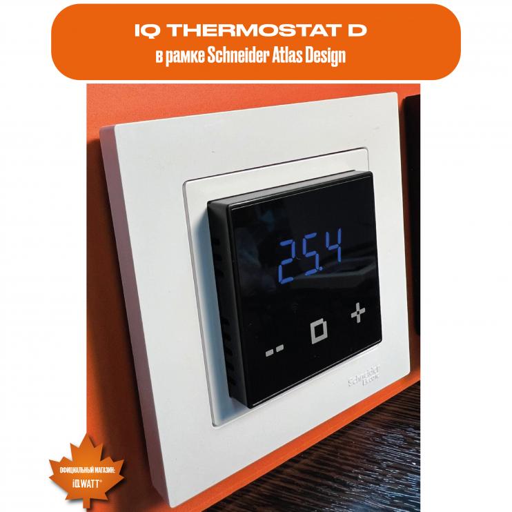 Электронный программируемый термостат IQ THERMOSTAT D black WI-FI