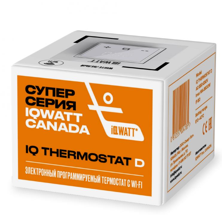 Электронный программируемый термостат IQ THERMOSTAT D white WI-FI