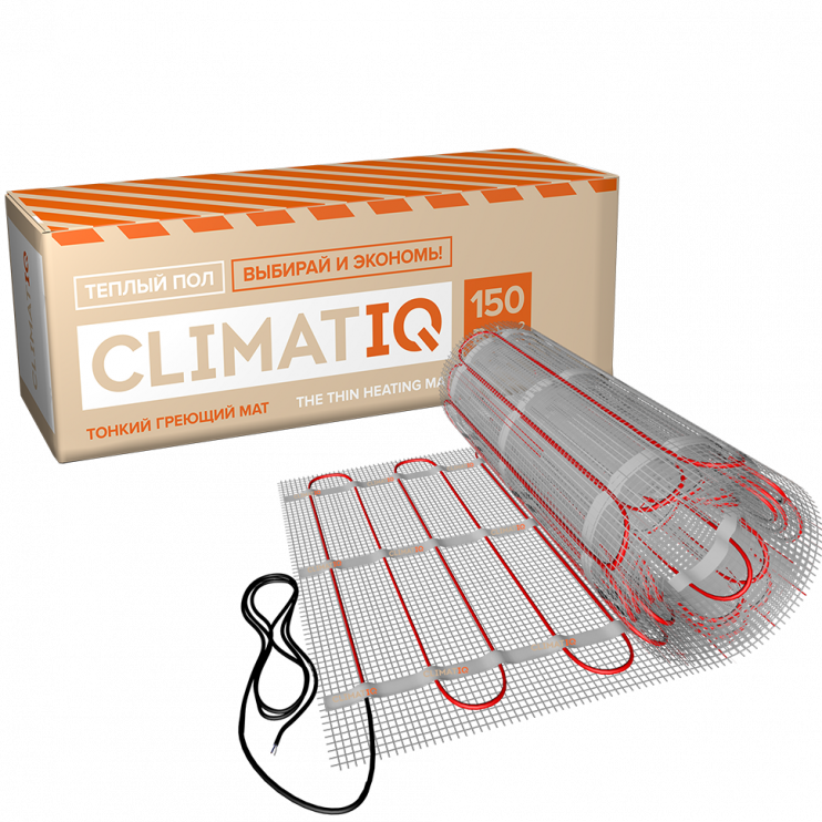 Тонкий самоклеящийся греющий мат CLIMATIQ MAT 9м²